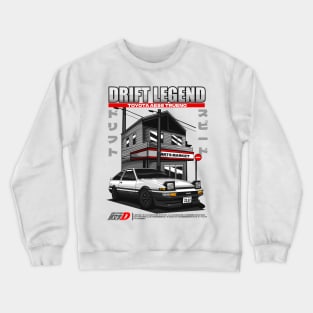 DRIFT LEGEND TOYOTA AE86 TRUENO Crewneck Sweatshirt